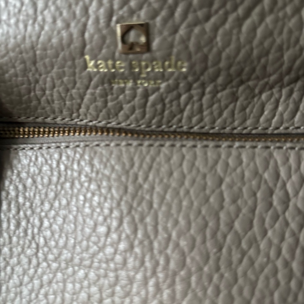 Kate Spade Taupe Leather Tote - Picture 9 of 13
